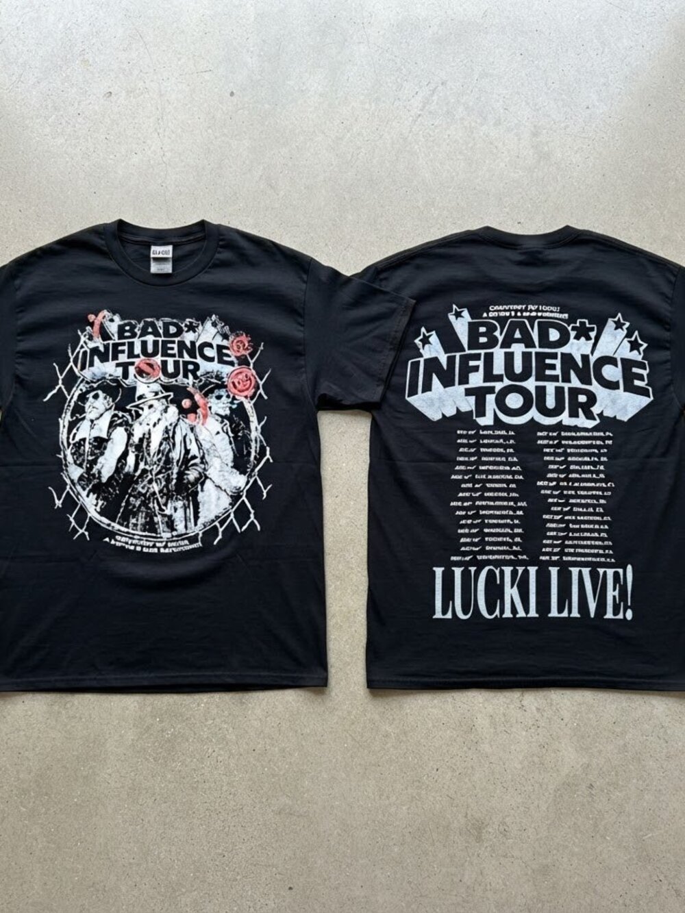 Lucki Bad Influence Tour 2026 Black T-Shirt S-4XL
